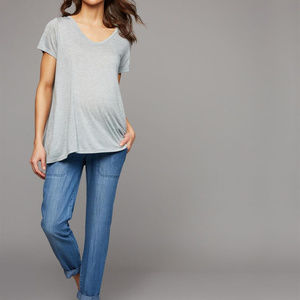 Led maternity jean joggers
